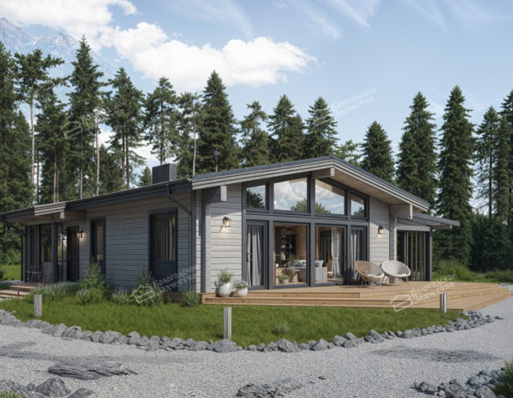 Дом из клееного бруса VZ-374